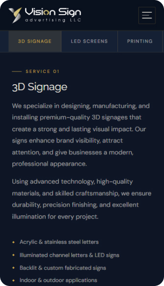 Vision Sign Advertisement